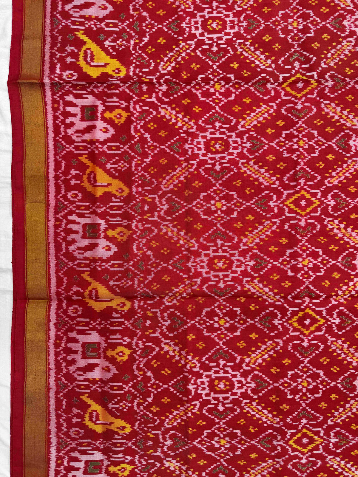 Red Manekchowk Rajkot Patola Saree