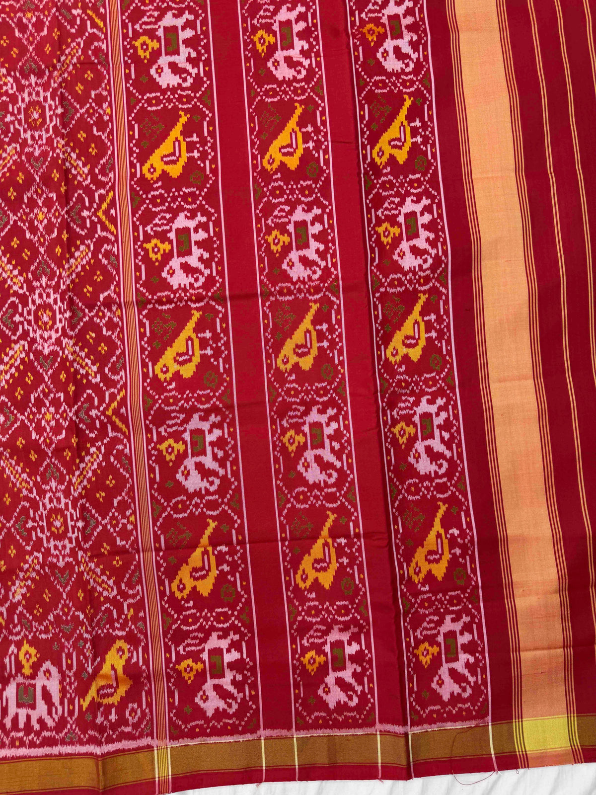 Red Manekchowk Rajkot Patola Saree