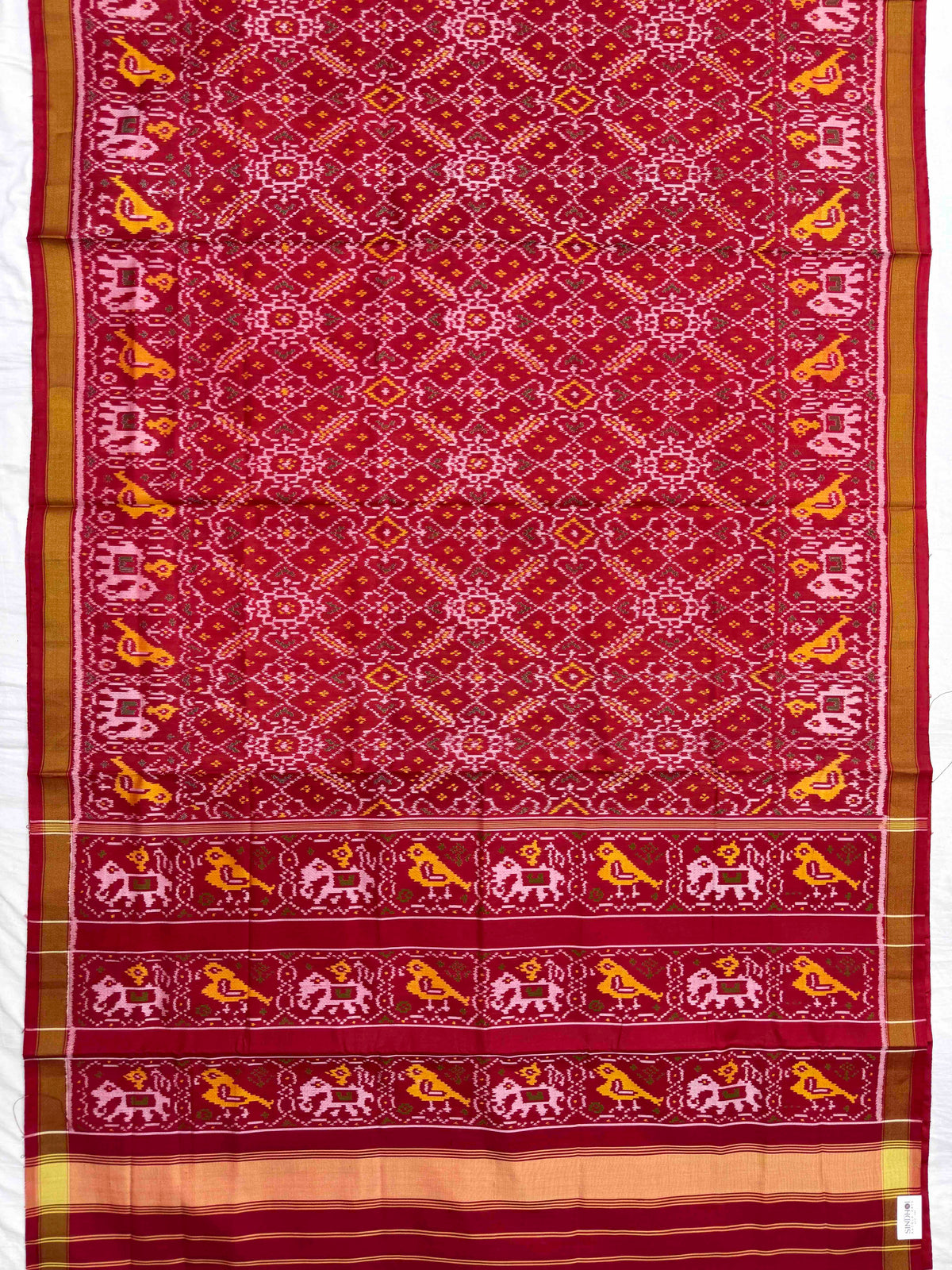 Red Manekchowk Rajkot Patola Saree