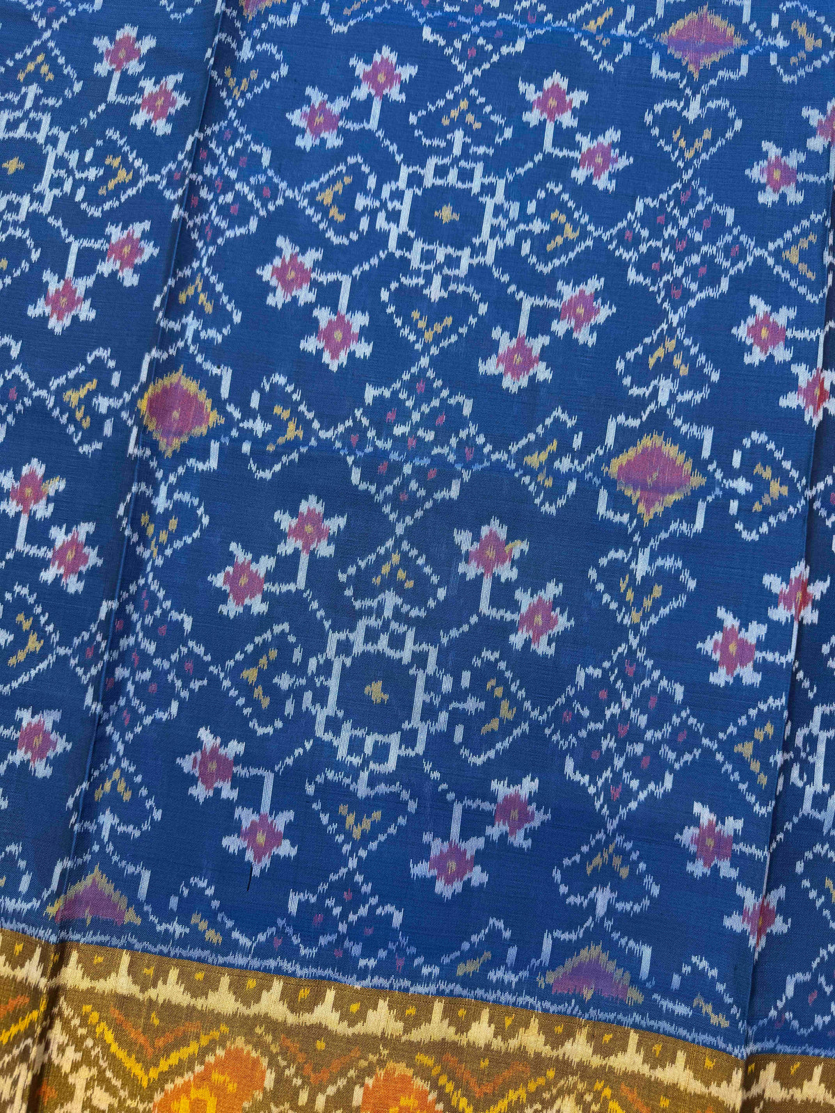 Turquoise Blue Navratan Rajkot Patola Saree
