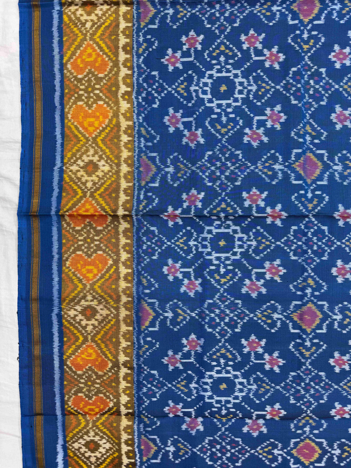 Turquoise Blue Navratan Rajkot Patola Saree