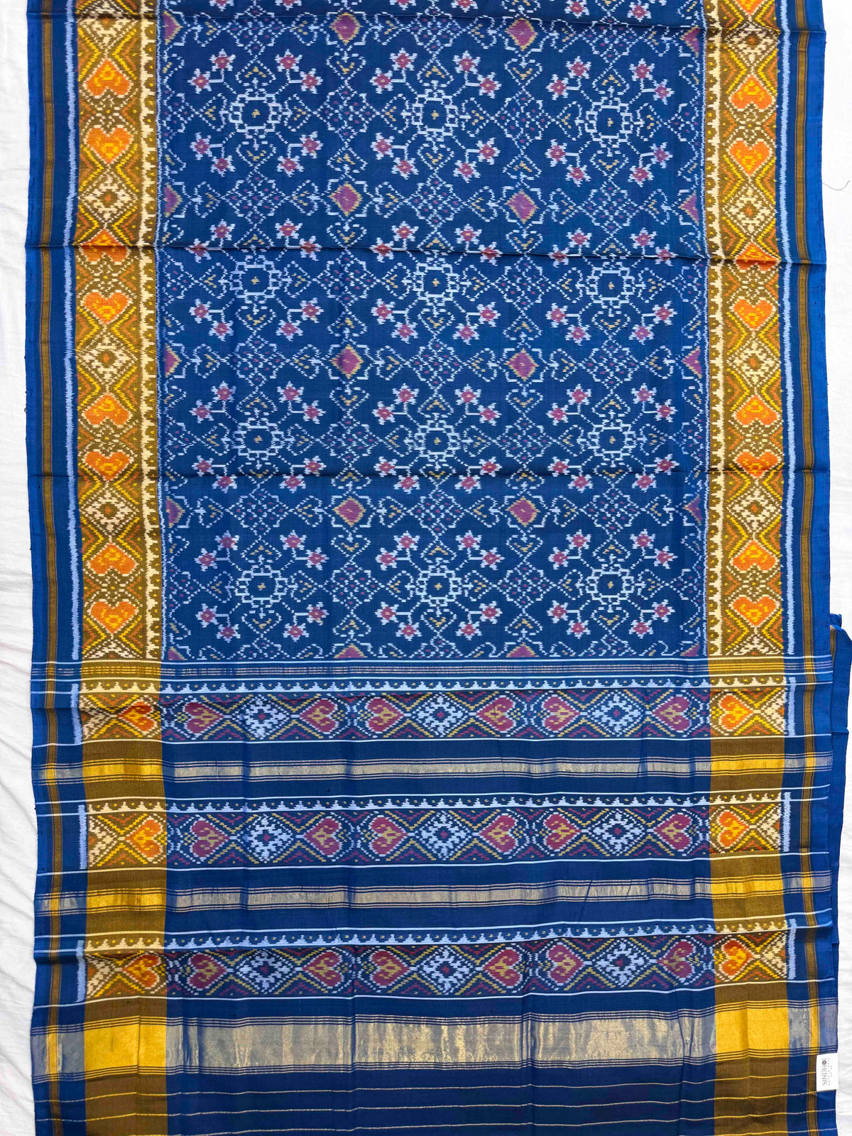 Turquoise Blue Navratan Rajkot Patola Saree