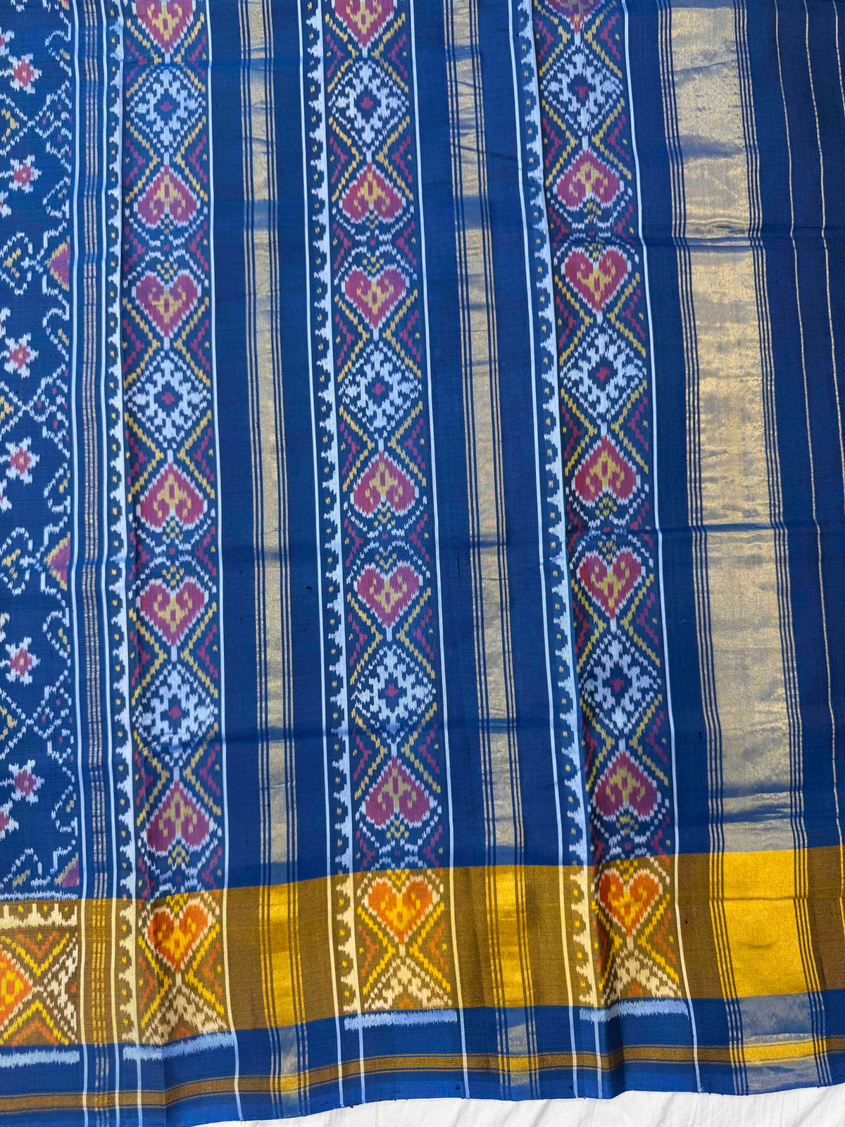 Turquoise Blue Navratan Rajkot Patola Saree