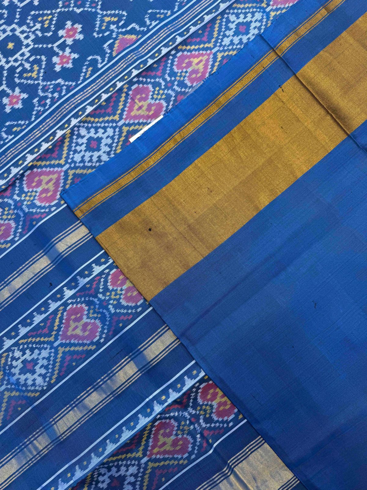Turquoise Blue Navratan Rajkot Patola Saree