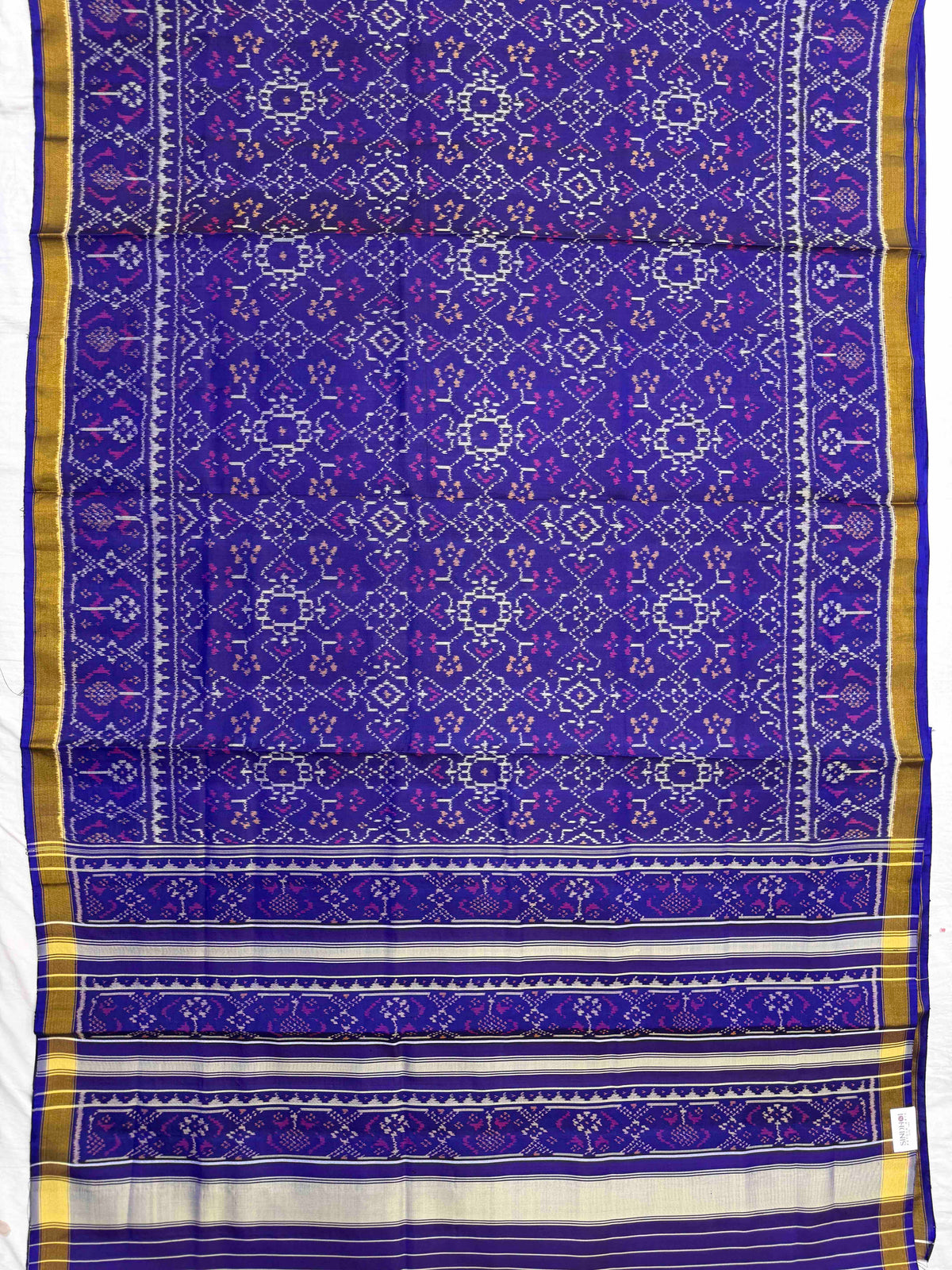 Purlish Blue Navratan Rajkot Patola Saree