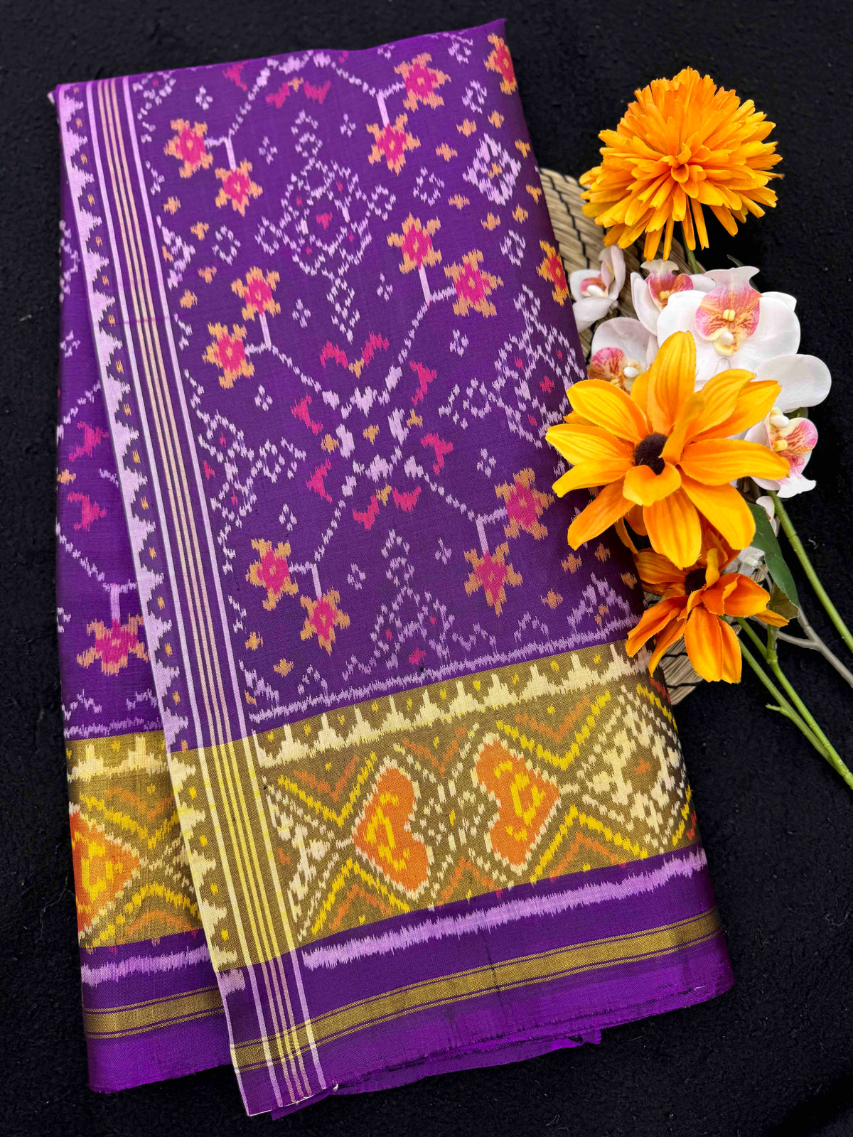 Purple Navratan Rajkot Patola Saree