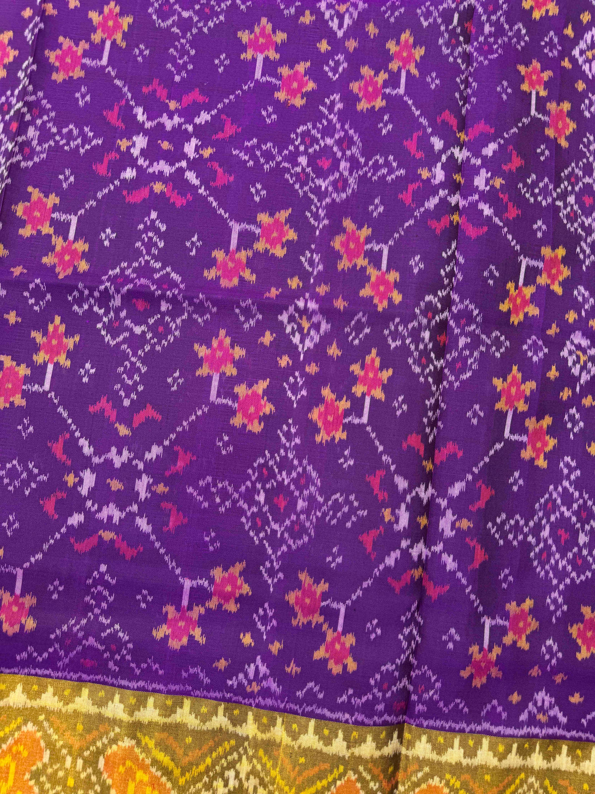 Purple Navratan Rajkot Patola Saree