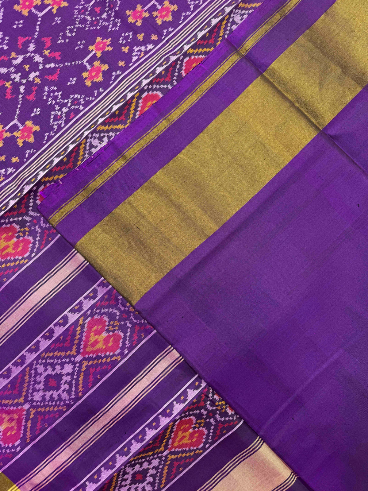 Purple Navratan Rajkot Patola Saree