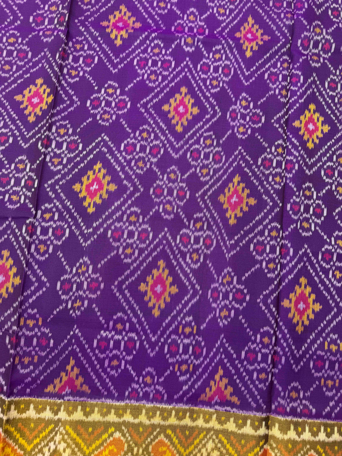 Purple Fancy Panchanda Rajkot Patola Saree