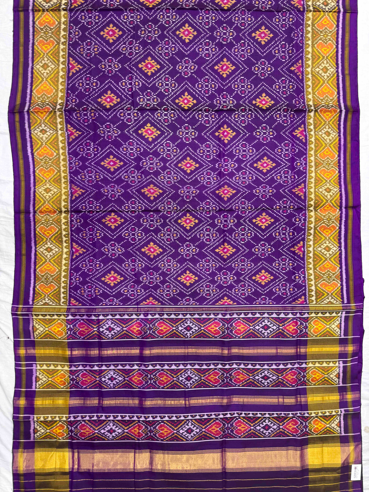 Purple Fancy Panchanda Rajkot Patola Saree