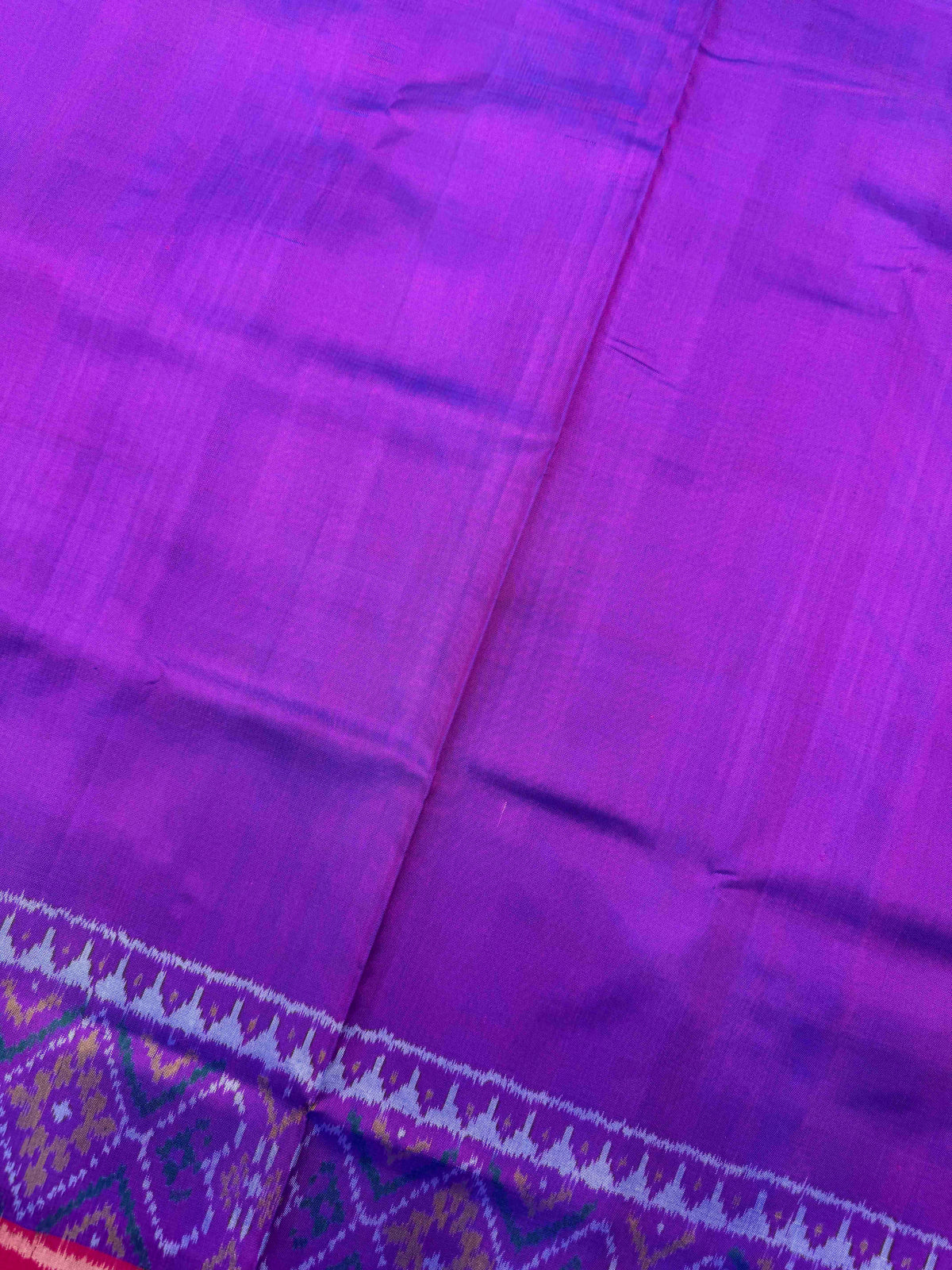 Purple Plain Rajkot Patola Saree