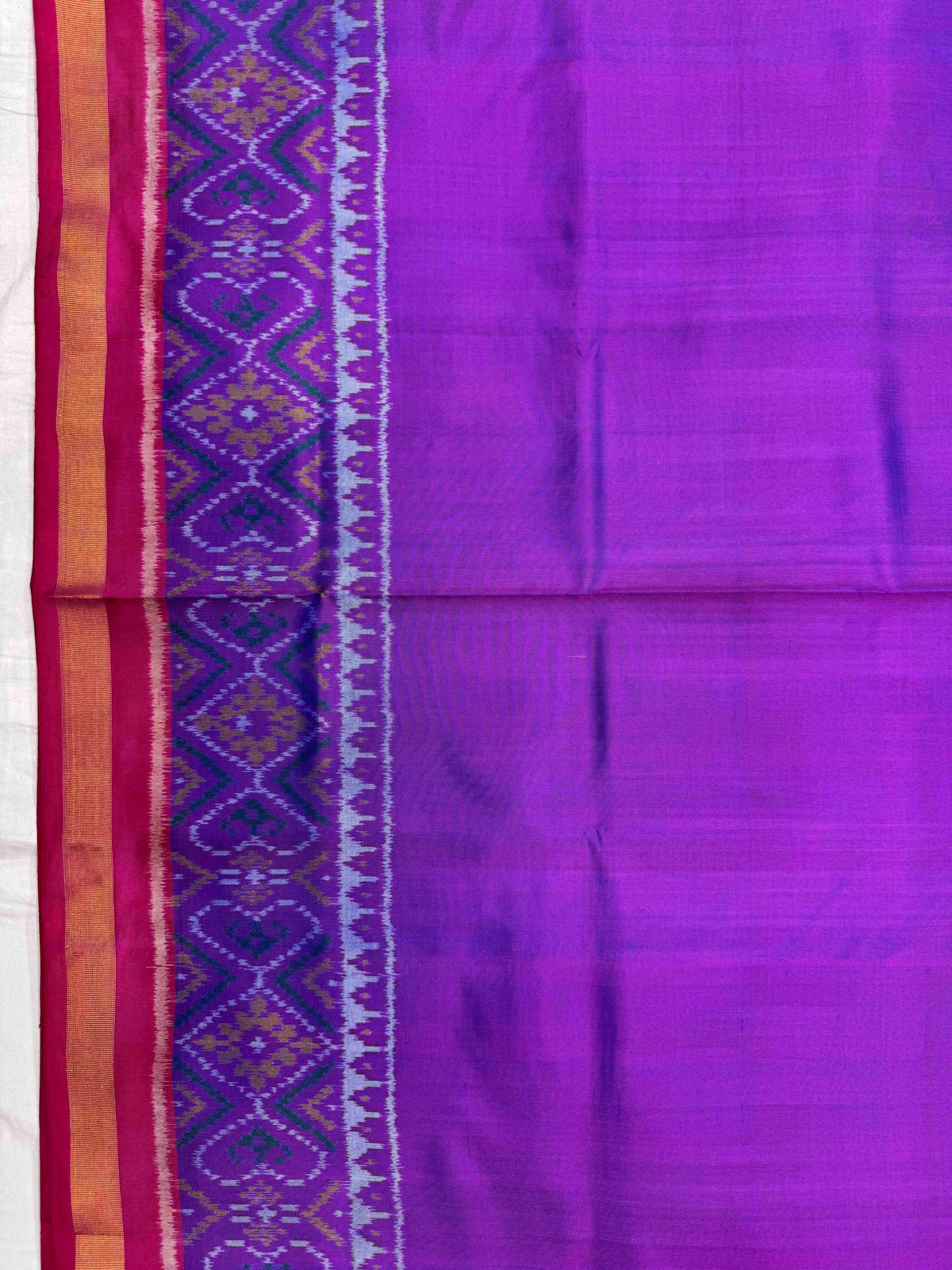 Purple Plain Rajkot Patola Saree