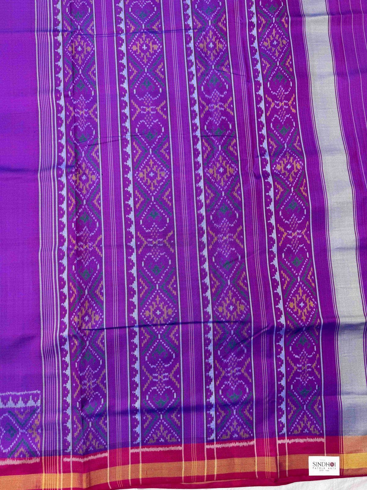 Purple Plain Rajkot Patola Saree