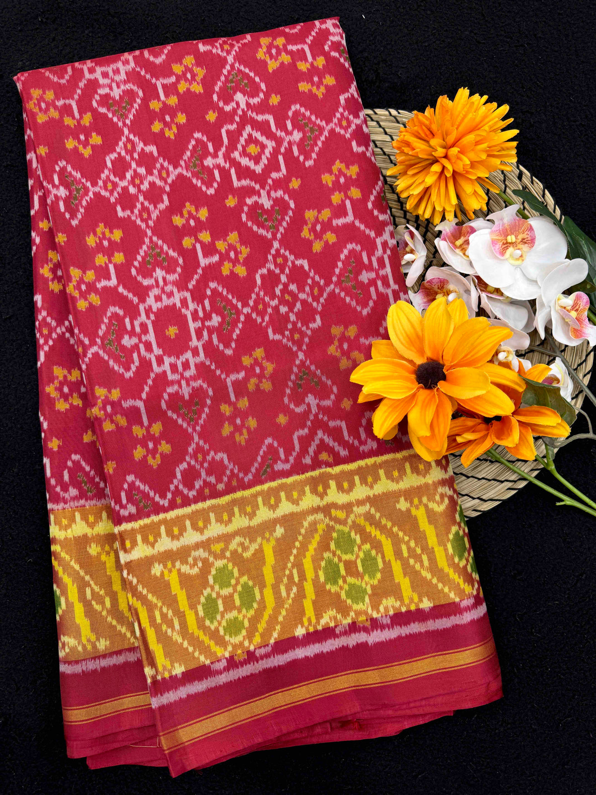 Red Navratan Rajkot Patola Saree