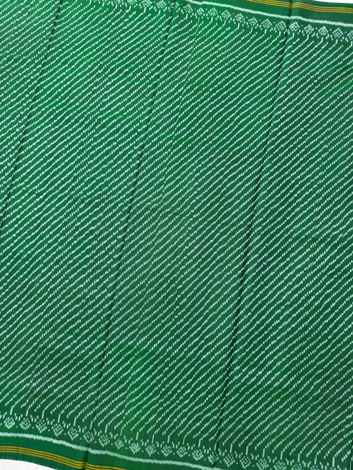 Green Linging Semi Double Ikat Patola Dupatta
