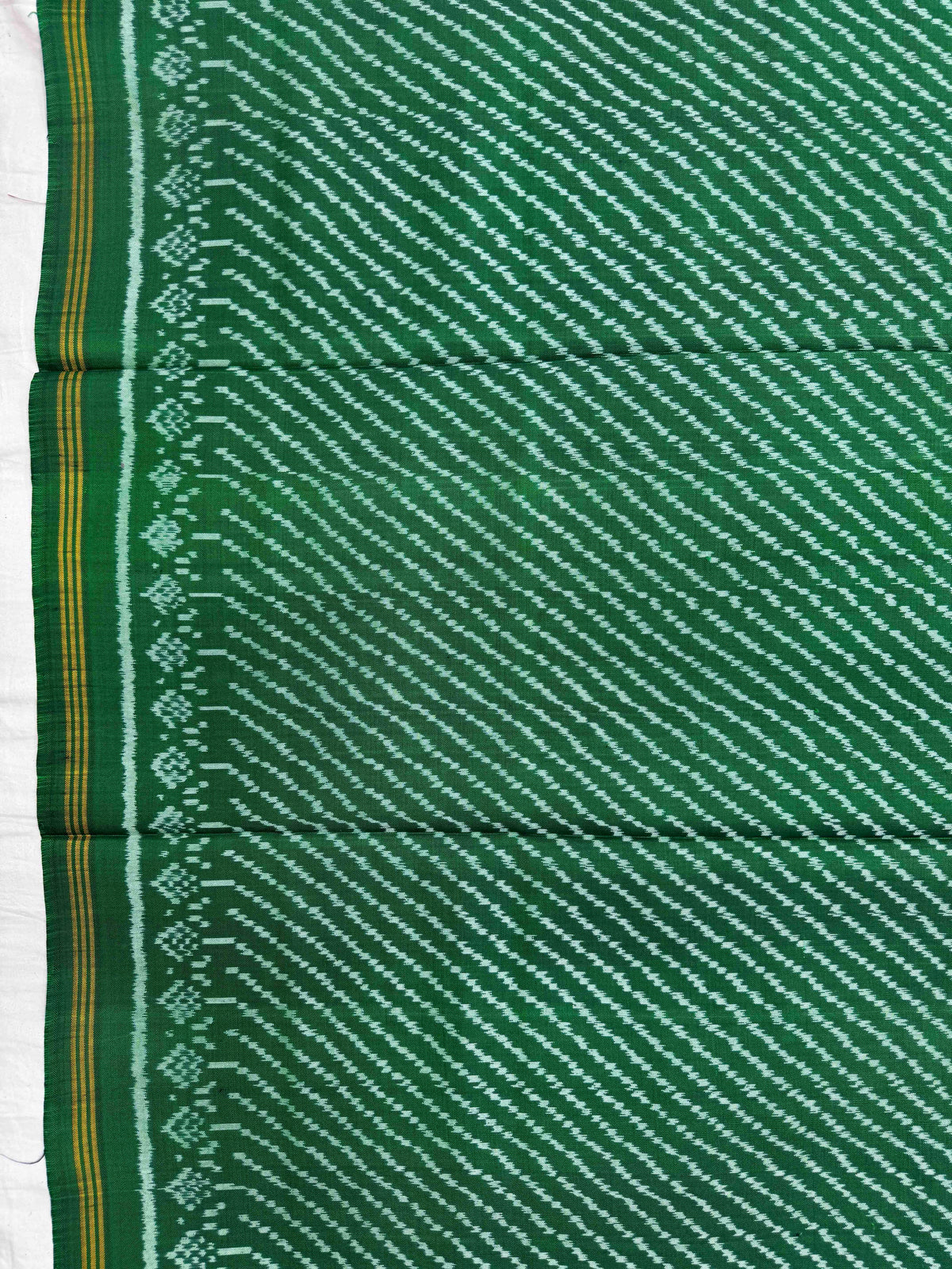 Green Linging Semi Double Ikat Patola Dupatta