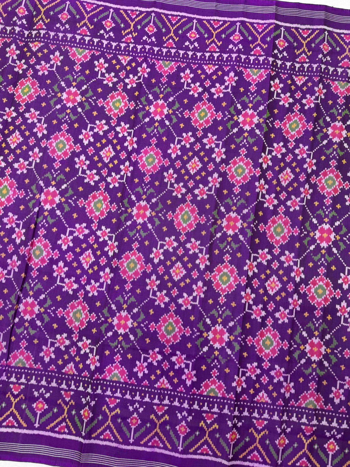 Purple Navartan Semi Double Ikat Patola Dupatta