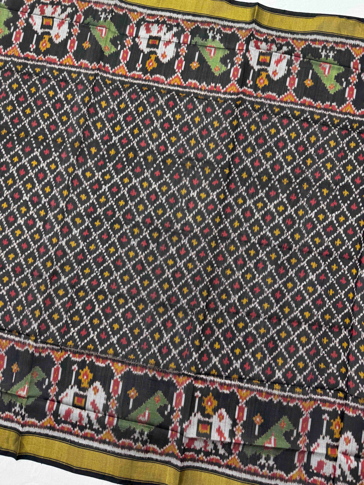 Black Booty Single Ikat Patola Dupatta
