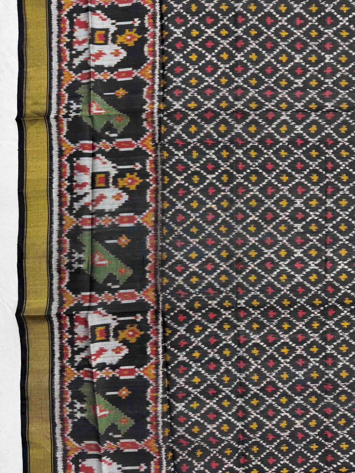 Black Booty Single Ikat Patola Dupatta