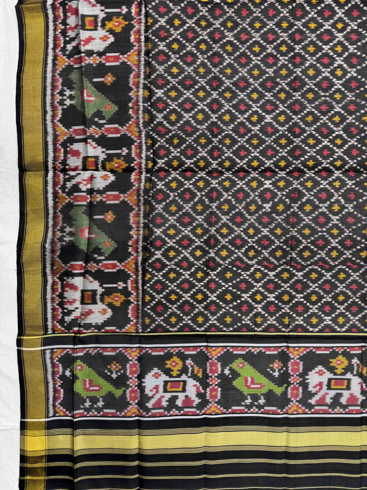 Black Booty Single Ikat Patola Dupatta