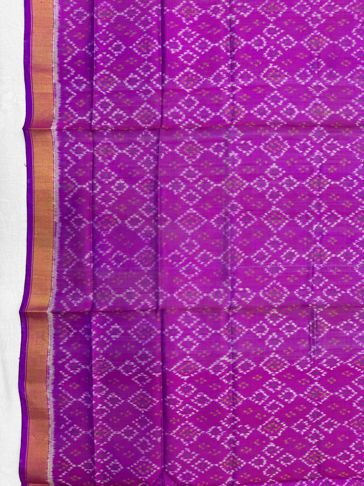 Purplish Pink Booty Single Ikat Patola Dupatta