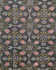 Black Chhabdi Patola Dupatta - SindhoiPatolaArt