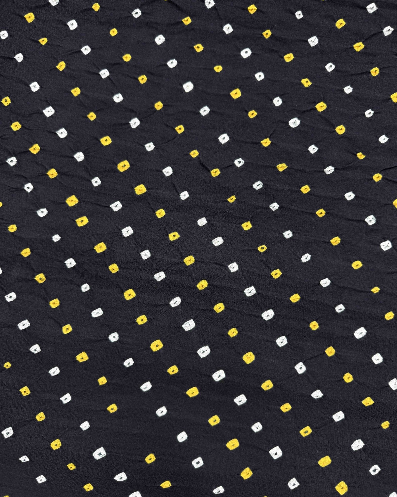 Black Gajji Silk Bandhani Saree - SindhoiPatolaArt