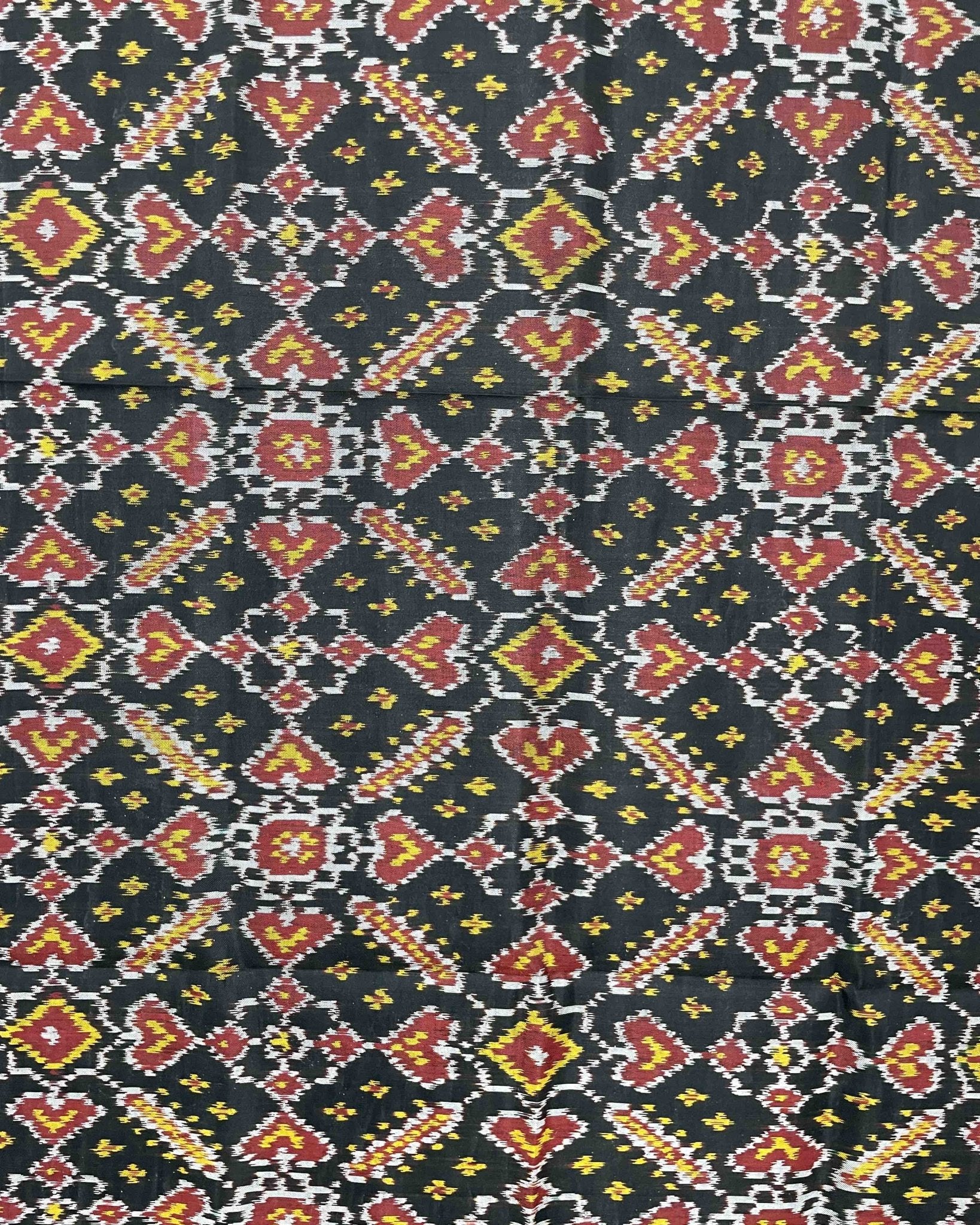 Black Manekchowk Designer Patola Dupatta - SindhoiPatolaArt