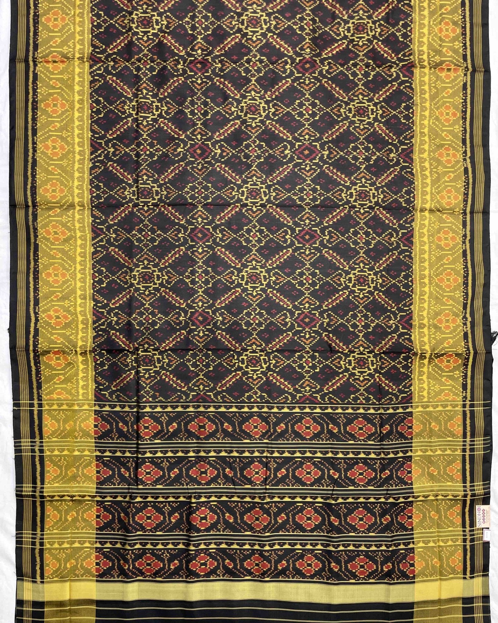 Black Manekchowk Designer Patola Saree - SindhoiPatolaArt