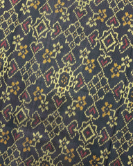 Black Manekchowk Navratan Patola Saree - SindhoiPatolaArt