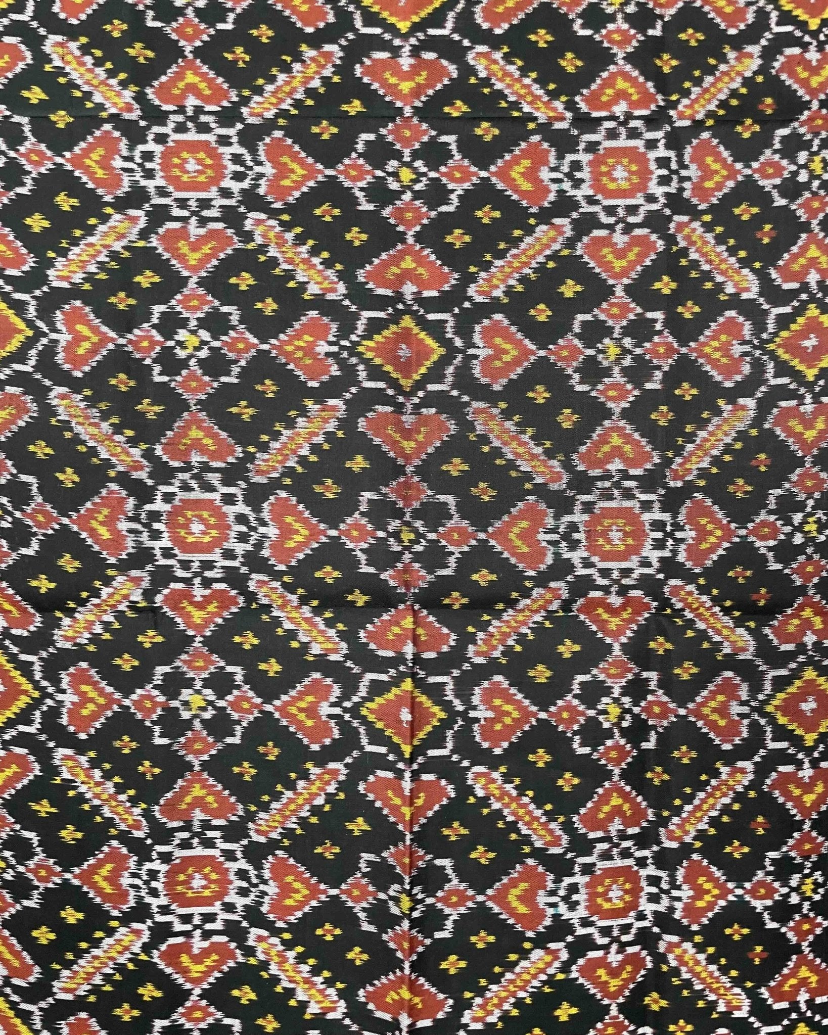 Black Manekchowk Patola Dupatta - SindhoiPatolaArt