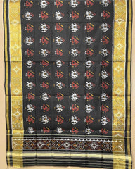 Black Narikunj Designer Patola Dupatta - SindhoiPatolaArt