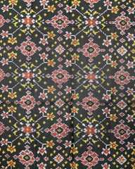 Black Navratan Patola Dupatta - SindhoiPatolaArt