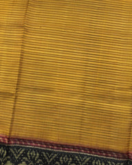 Black & Yellow Lining Patola Saree - SindhoiPatolaArt