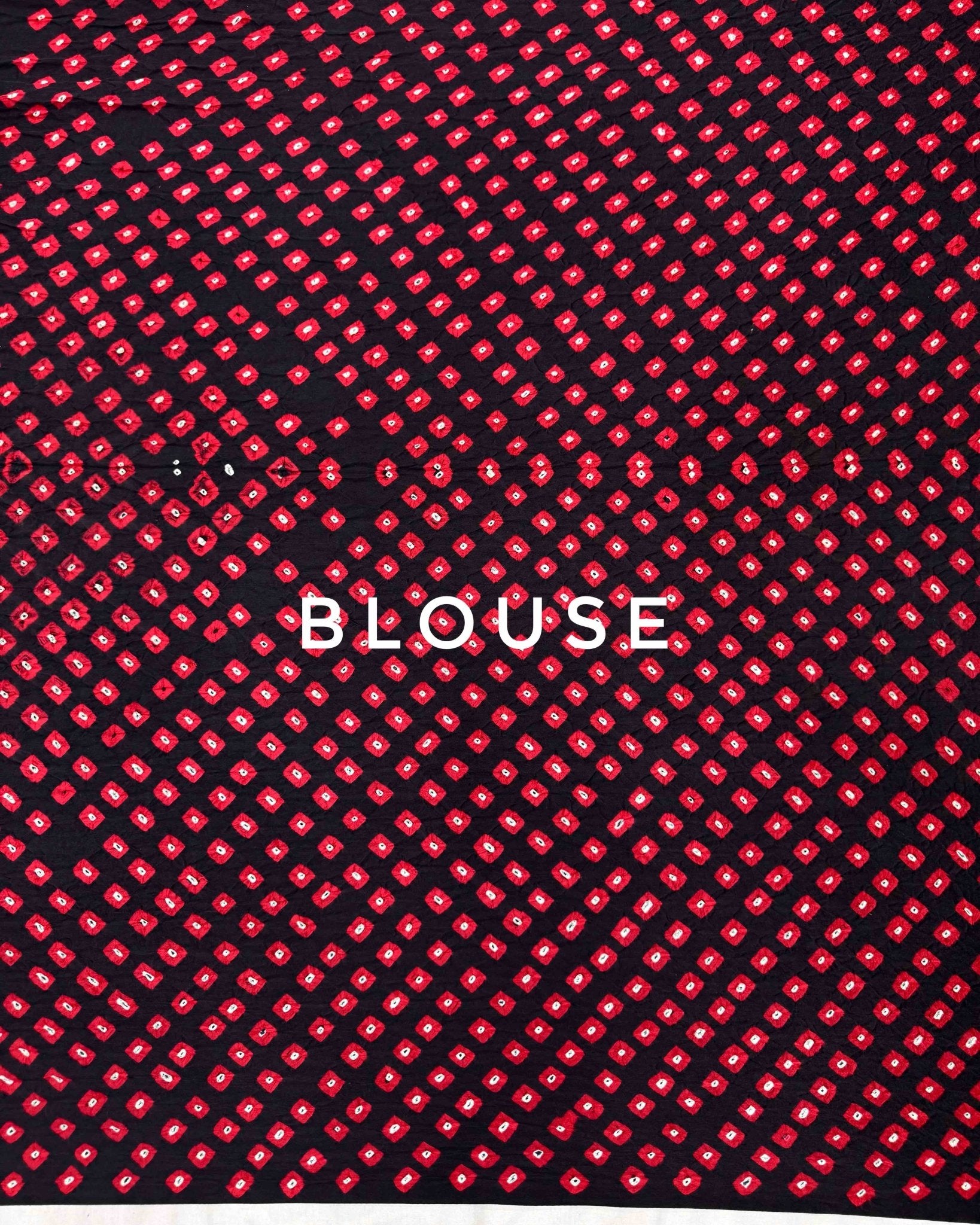 Black Zari Chex Gajji Silk Bandhani Saree - SindhoiPatolaArt