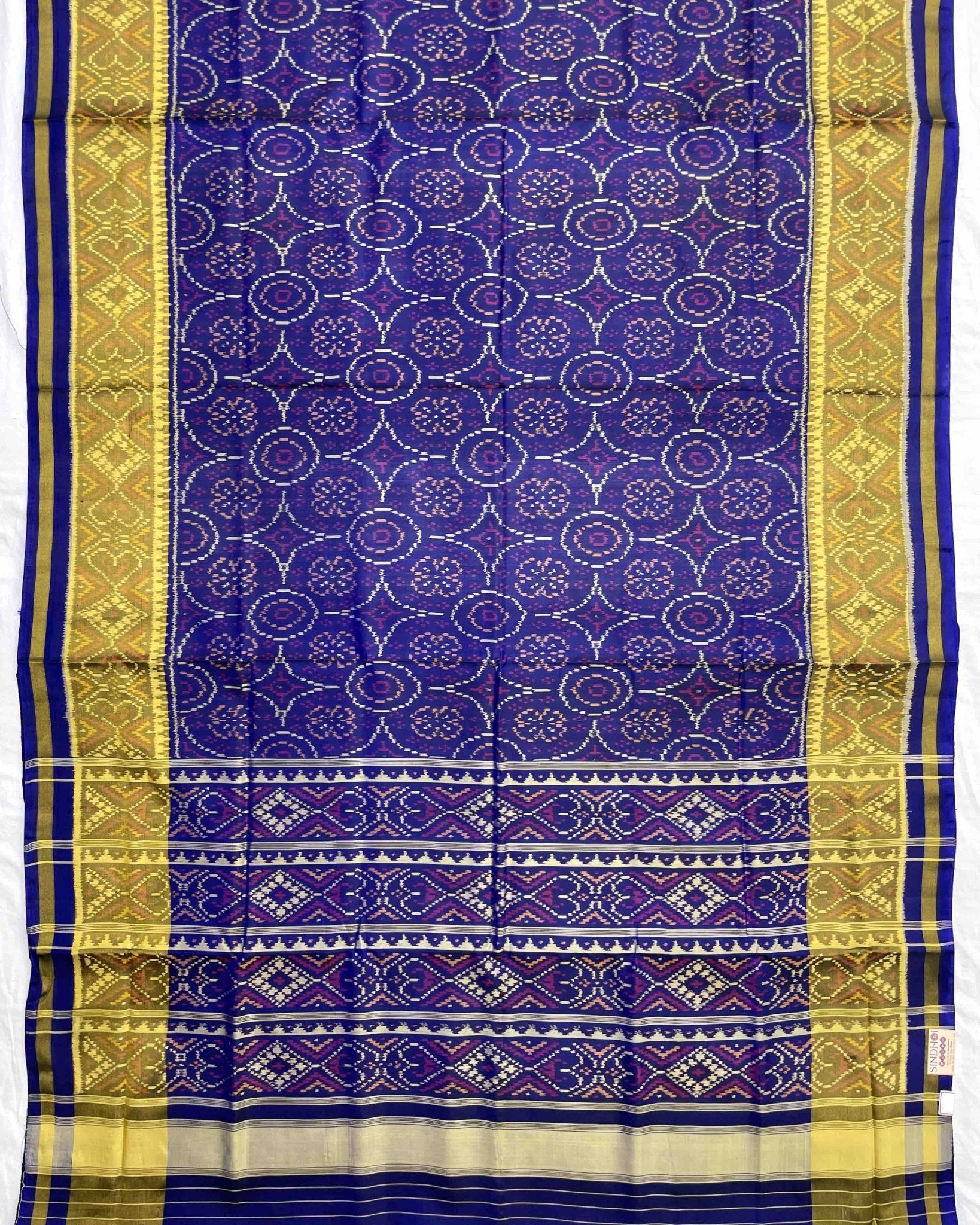 Blue Bandhani Design Patola Saree - SindhoiPatolaArt