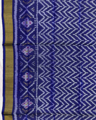 Blue Bandhani Designer Patola Dupatta - SindhoiPatolaArt