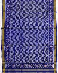 Blue Bandhani Designer Patola Dupatta - SindhoiPatolaArt