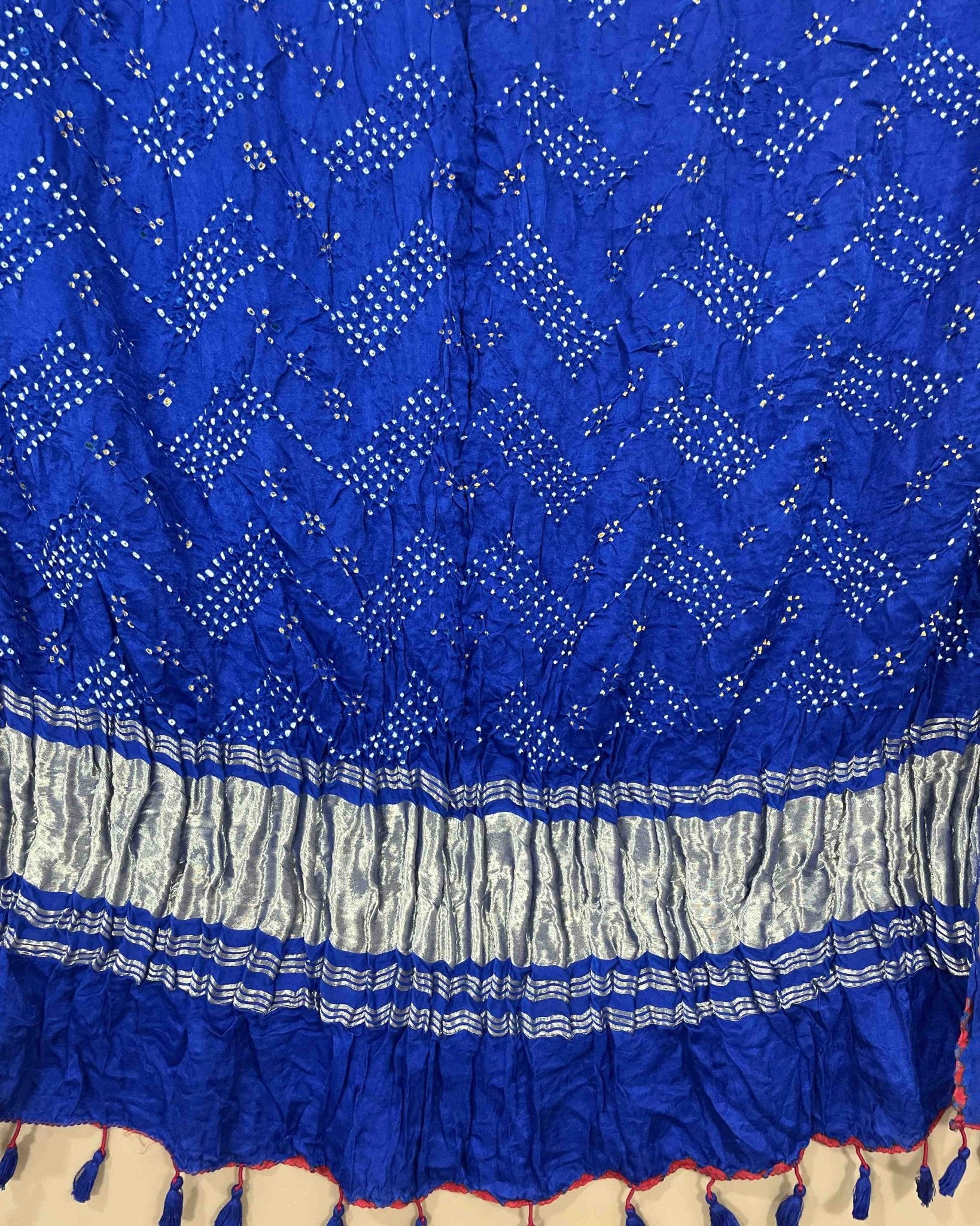 Blue Bandhani Dupatta - SindhoiPatolaArt