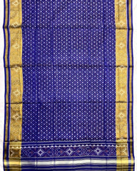Blue Booty Design Patola Dupatta - SindhoiPatolaArt