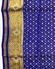 Blue Booty Design Patola Dupatta - SindhoiPatolaArt