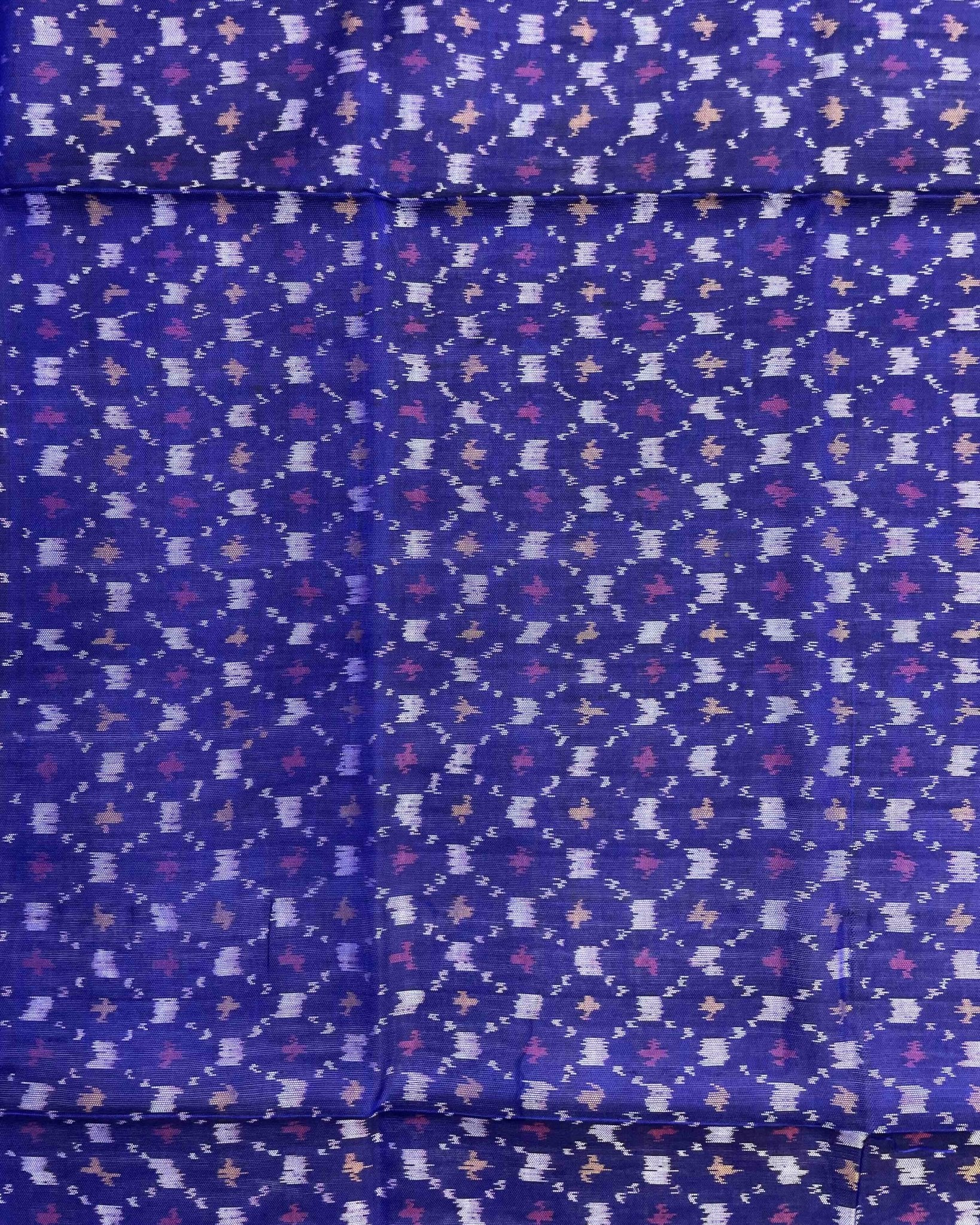 Blue Booty Design Patola Dupatta - SindhoiPatolaArt