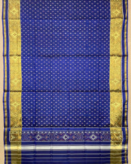 Blue Booty Designer Patola Dupatta - SindhoiPatolaArt