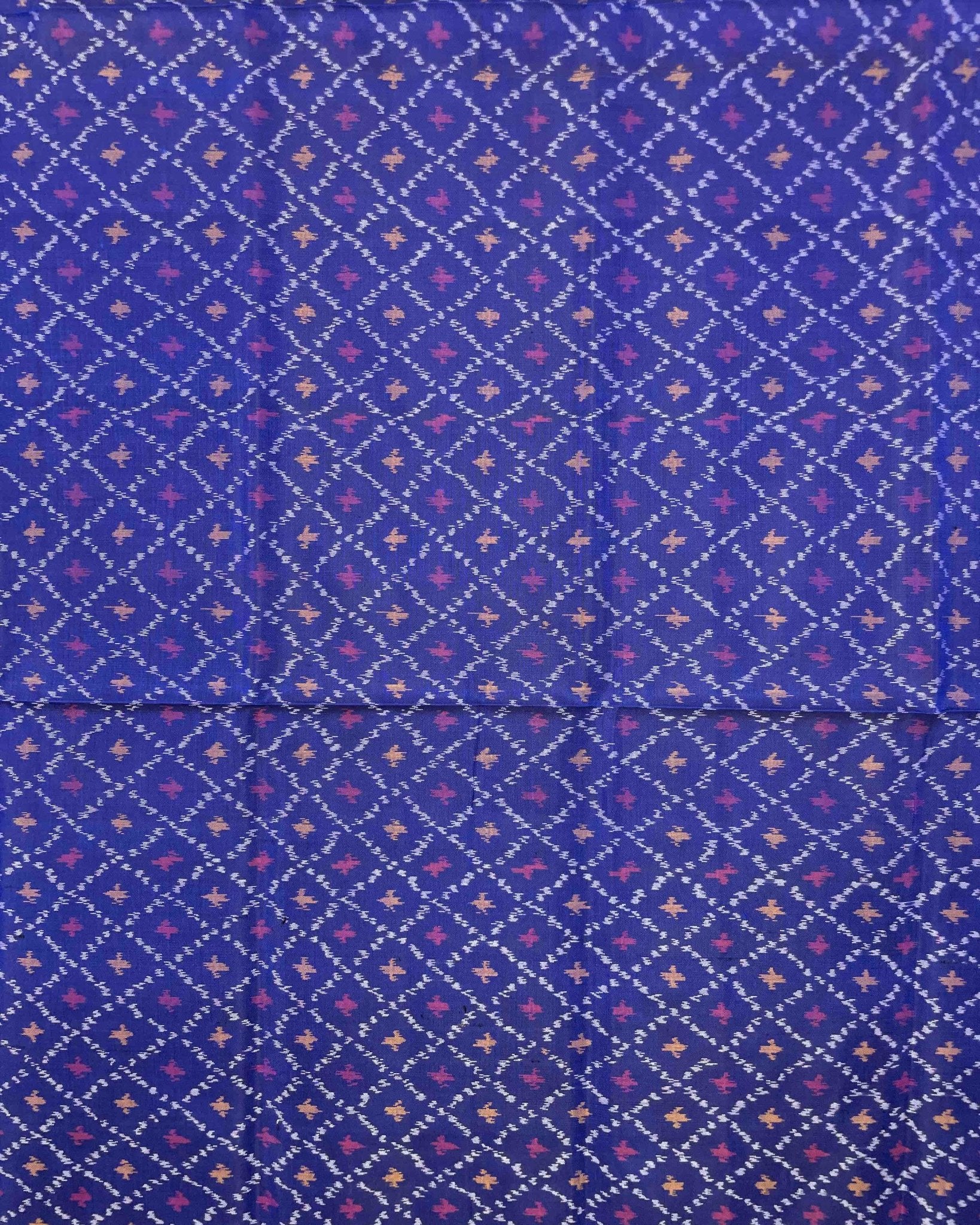 Blue Booty Designer Patola Dupatta - SindhoiPatolaArt