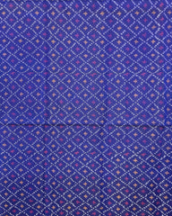 Blue Booty Designer Patola Dupatta - SindhoiPatolaArt