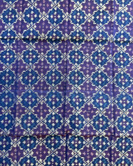 Blue Buttonful Design Patola Dupatta - SindhoiPatolaArt