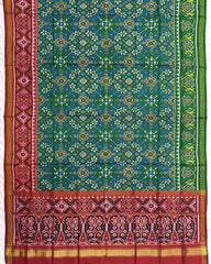 Blue Ganga Jamuna Navratan Patola Dupatta - SindhoiPatolaArt