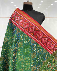 Blue Ganga Jamuna Navratan Patola Dupatta - SindhoiPatolaArt
