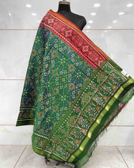 Blue Ganga Jamuna Navratan Patola Dupatta - SindhoiPatolaArt