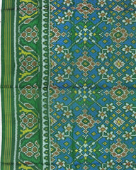 Blue Ganga Jamuna Navratan Patola Dupatta - SindhoiPatolaArt